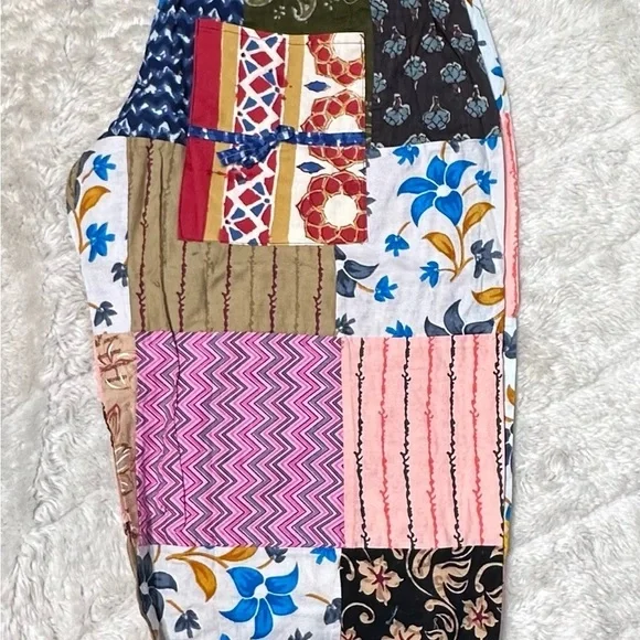 Patchwork Boho Pants, NWOT, Size Smalll/Medium.See Measurements. - Picture 3 of 7